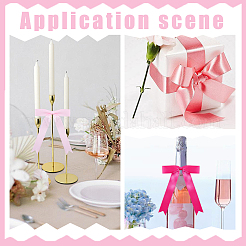 60Pcs 3 Colors Polyester Packaging Ribbon Bows&nbsp;AJEW-ME0003-03