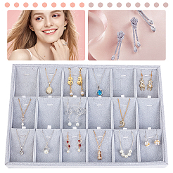1Pc 18-Slot Velvet Pendant Necklace Displays&nbsp;PDIS-PH0001-05