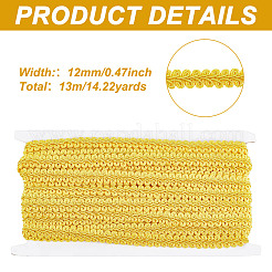 13M Polyester Centipede Lace Ribbons&nbsp;SRIB-WH0011-223A