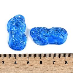 Spray Painted Imitation Jade Glass Beads&nbsp;GLAA-Z007-01B