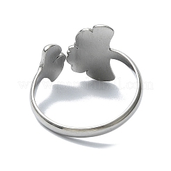 304 Stainless Steel Cuff Rings&nbsp;RJEW-M019-64P
