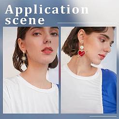 80Pcs 2 Size Brass Stud Earring Findings&nbsp;KK-BBC0007-18