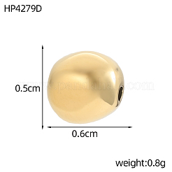 Oval 304 Stainless Steel Beads&nbsp;STAS-OY017-52G