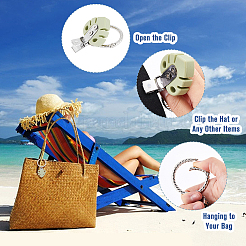 Daisy & Monstera Leaf Silicone Hat Clips&nbsp;DIY-AB00013