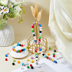640Pcs 16 Colors Schima Wood Beads&nbsp;WOOD-DC0001-39