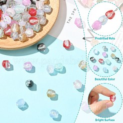 72Pcs 9 Colors Transparent Resin Beads&nbsp;RESI-CJ0004-61