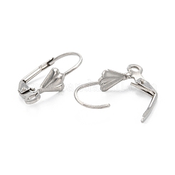 Tarnish Resistant 304 Stainless Steel Leverback Earring Findings&nbsp;STAS-K218-08P