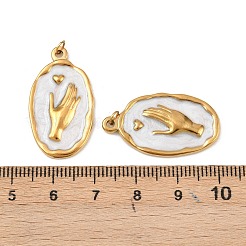 304 Stainless Steel Enamel Pendants&nbsp;STAS-G364-16G-02