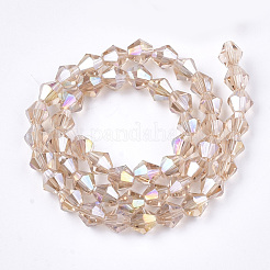 Electroplate Glass Beads Strands&nbsp;X-EGLA-Q118-6mm-B10