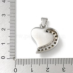 304 Stainless Steel Rhinestone Pendants&nbsp;LS-STAS-R139-02P