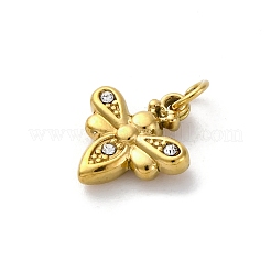 304 Stainless Steel Rhinestone Pendants&nbsp;STAS-E550-32G