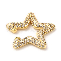 Crystal Rhinestone Star Cuff Earrings&nbsp;EJEW-D059-06G-02
