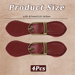 Leather Toggle Buckle&nbsp;AJEW-CL0003-73A