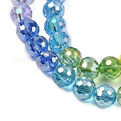 Electroplate Glass Beads Strands&nbsp;EGLA-D300-06-6mm-01