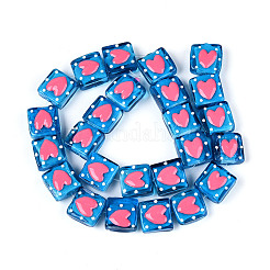 Handmade Spray Painted Lampwork Beads&nbsp;LAMP-N035-02E