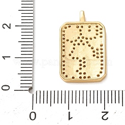 Brass Micro Pave Clear Cubic Zirconia Pendants&nbsp;LS-CU-CBA2F8A-02G