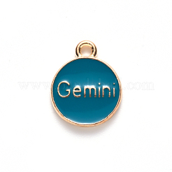Alloy Enamel Pendants&nbsp;X-ENAM-S124-01B-05I