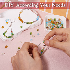 5Bags 5 Colors Glass Chip Beads&nbsp;GLAA-TA0002-40
