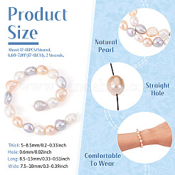 2 Strands Natural Cultured Freshwater Pearl Beads Strands&nbsp;PEAR-TA0001-28