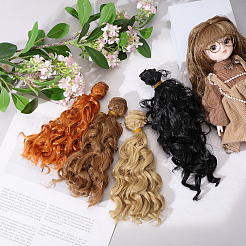 4Pcs 4 Colors PP Hair Doll Wig Hair&nbsp;DIY-GL0005-56A