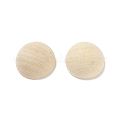 (Defective Closeout Sale: Wood Texture and Crack) Unfinished Natural Wood Cabochons&nbsp;WOOD-XCP0001-68