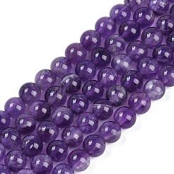 Natural Amethyst Beads Strands&nbsp;G-S333-6mm-020