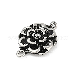 304 Stainless Steel Flower Connector Charms&nbsp;STAS-F310-25AS