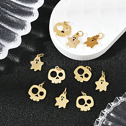 10Pcs 2 Styles 316 Surgical Stainless Steel Enamel Charms&nbsp;STAS-BBC0007-96