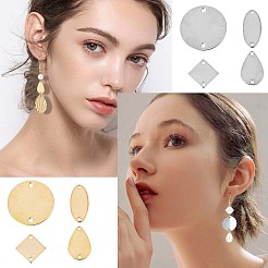 32Pcs 8 Styles Stainless Steel connector Charms&nbsp;STAS-SC0005-03