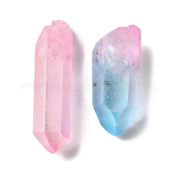 Electroplated Natural Quartz Pendants&nbsp;G-XCP0001-05
