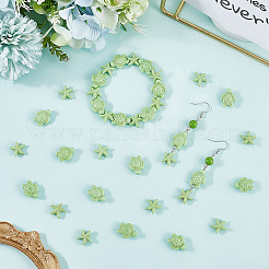 100Pcs 2 Styles Dyed Synthetic Turquoise Beads&nbsp;G-SC0003-52