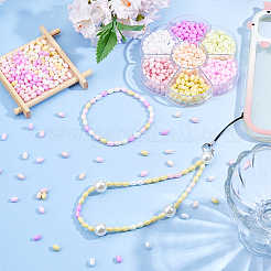 700Pcs 7 Colors Opaque Colours Luster Glass Seed Beads&nbsp;SEED-DC0001-25