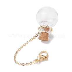 Empty Glass Wishing Bottle Pendant Decorations&nbsp;HJEW-JM02662-07