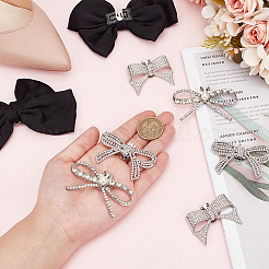 8Pcs 4 Styles Detachable Alloy Rhinestone Shoe Buckle Clips&nbsp;FIND-HY0003-90P
