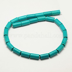 Column Natural Magnesite Beads Strands&nbsp;X-G-N0131-27-8x16mm