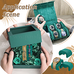Velvet Jewelry Watch/Bracelet Display Pillows&nbsp;ODIS-WH0043-201C