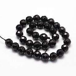 Natural Dyed & Heated Black Onyx Beads Strands&nbsp;G-D840-23-6mm