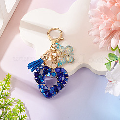 Heart with Butterfly Resin Keychains&nbsp;KEYC-TADJ0001-01E