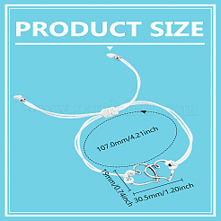 1Pc Adjustable Alloy & Waxed Cord Anklets for Women&nbsp;AJEW-LP0007-58A