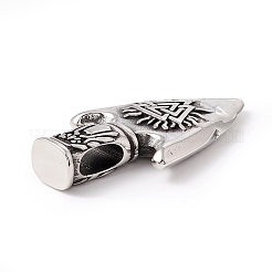 Tibetan Style 304 Stainless Steel Pendants&nbsp;STAS-P305-57AS