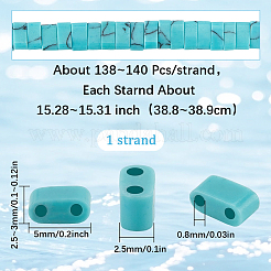 1 Strand Synthetic Turquoise Beads Strands&nbsp;G-SC0003-35B