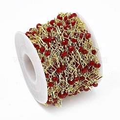 Handmade Brass Rhombus Link Chains&nbsp;CHC-F015-24G