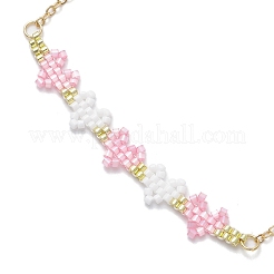 2Pcs 2 Colors Glass Seed Beads Link Bracelets&nbsp;BJEW-MZ00232