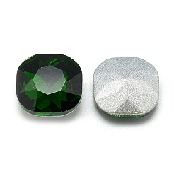 Pointed Back Glass Rhinestone Cabochons&nbsp;RGLA-T032-12x12mm-20