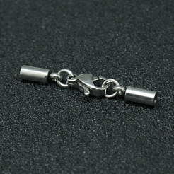 Tarnish Resistant 304 Stainless Steel Tube Cord Ends&nbsp;LS-STAS-I045-49