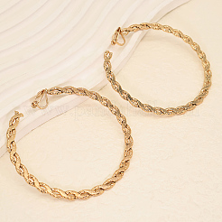 Twist 304 Stainless Steel Clip-on Earrings for Women&nbsp;GL5148