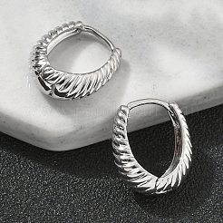 Brass Hoop Earrings&nbsp;EJEW-D320-15P
