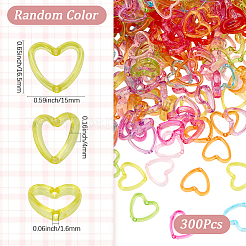 300Pcs Transparent Acrylic Bead Frames&nbsp;TACR-SP0001-31