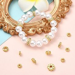 15Pcs 3 Styles Brass Cubic Zirconia Spacer Beads&nbsp;KK-CJ0003-84