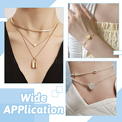 4Pcs 2 Colors 304 Stainless Steel Beads&nbsp;STAS-TA0002-75